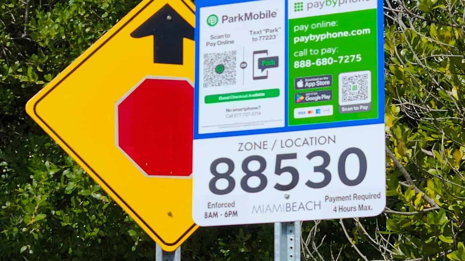 QR Code Parking Sign